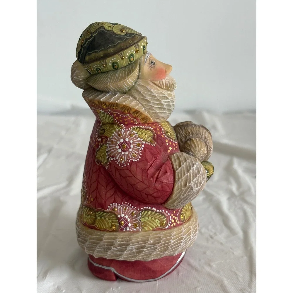 G. DeBrekht Forest Friends Santa w/ Bunny Figurine 51780-5 Limited Edition 2004